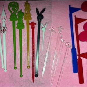 Desirable vintage Swizzle Sticks Set